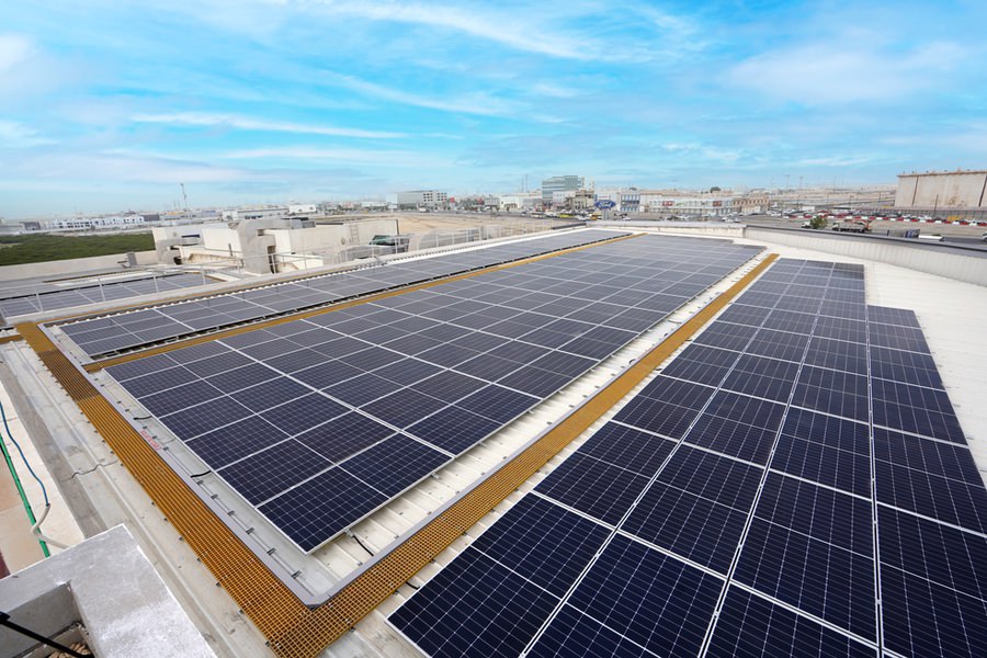 Clean energy solutions and solar power infrastructure provided by Almoayyed Contracting Group.